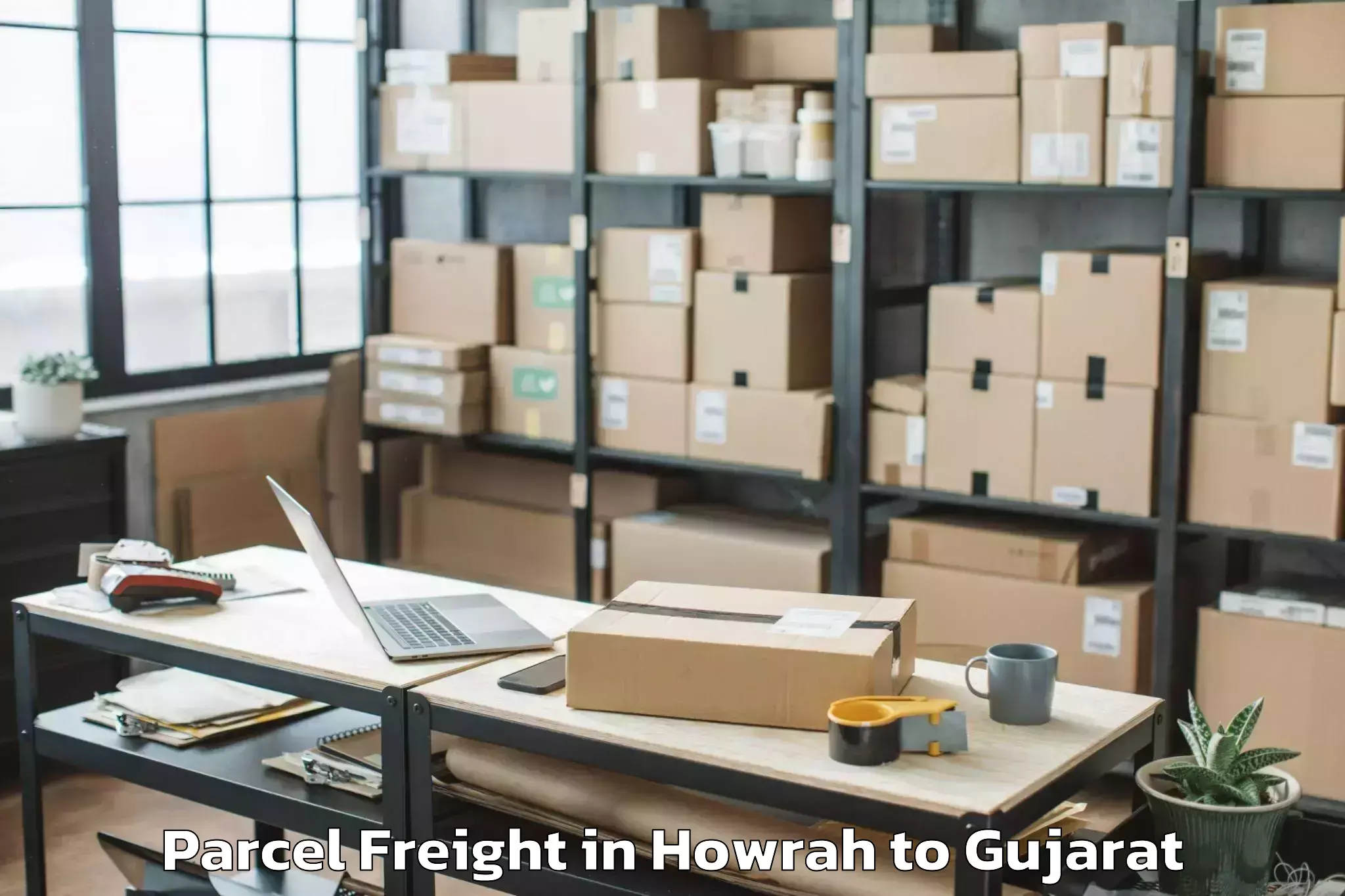 Leading Howrah to Jetpur Parcel Freight Provider